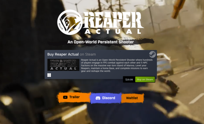 Reaper Actual Early Access open-world shooter gameplay