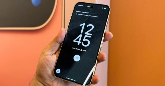 Double tap to sleep gesture feature on Google Pixel smartphone home screen