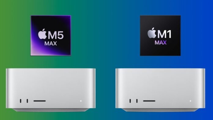 M5 Max এবং M1 Max Mac Studio পাশাপাশি তুলনা