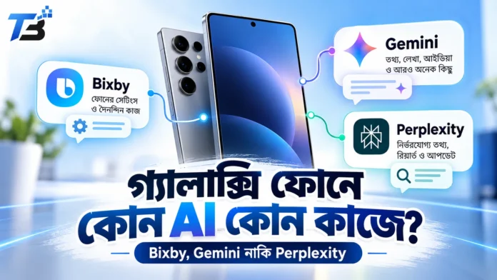 Galaxy AI-তে Bixby, Gemini ও Perplexity এআই সহকারীর তুলনা