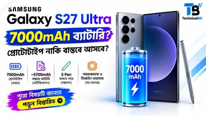 Galaxy S27 Ultra battery নিয়ে প্রতিবেদনের ছবি