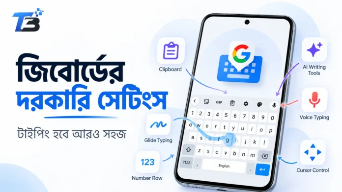জিবোর্ডের দরকারি সেটিংস ও দ্রুত টাইপিং সুবিধা