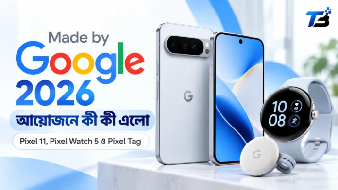 Made by Google 2026 এ Pixel 11, Pixel Watch 5 ও Pixel Tag