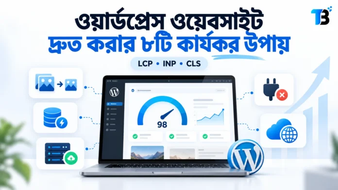 WordPress ওয়েবসাইট দ্রুত করার ৮টি উপায় ও Core Web Vitals