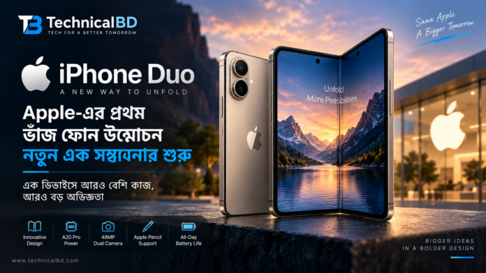 iPhone Duo Apple এর প্রথম ভাঁজ ফোন