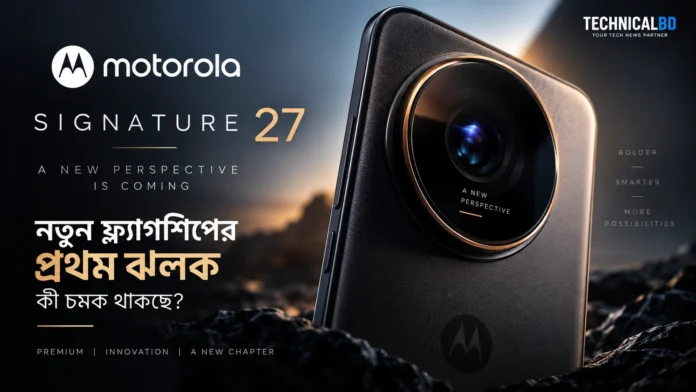 Motorola Signature 27 এর আনুষ্ঠানিক teaser
