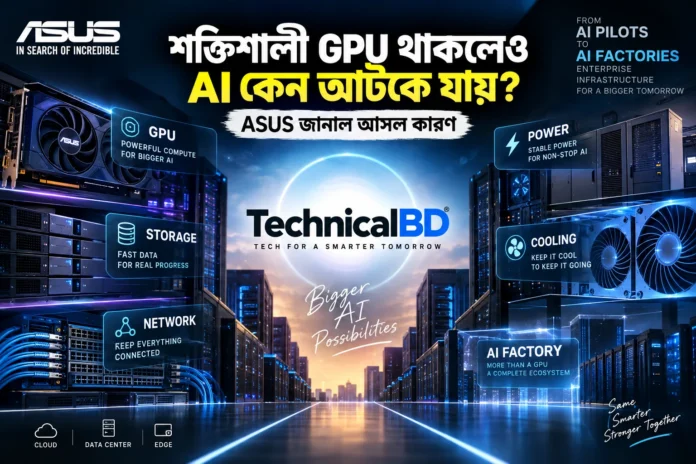 ASUS AI Factory এবং বড় AI Data Center Infrastructure