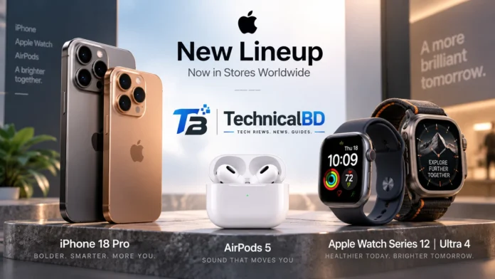 iPhone 18 Pro, Apple Watch Series 12, Apple Watch Ultra 4 ও AirPods 5