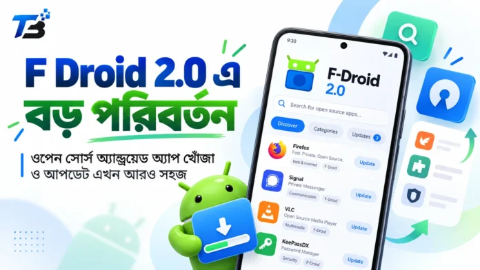 F Droid 2.0 ওপেন সোর্স অ্যান্ড্রয়েড অ্যাপ আপডেট