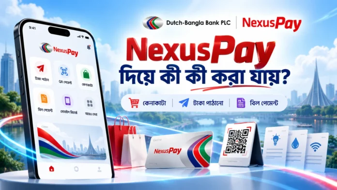 NexusPay অ্যাপ দিয়ে পেমেন্ট ও ব্যাংকিং সুবিধা